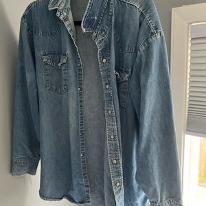 Vintage Distressed Jean Jacket